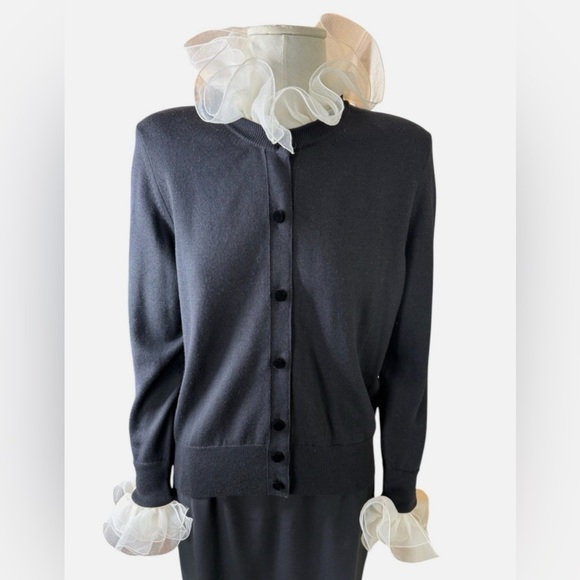 Marc Jacobs Sweaters - Marc Jacob Runway Cardigan with Ruffle Detail